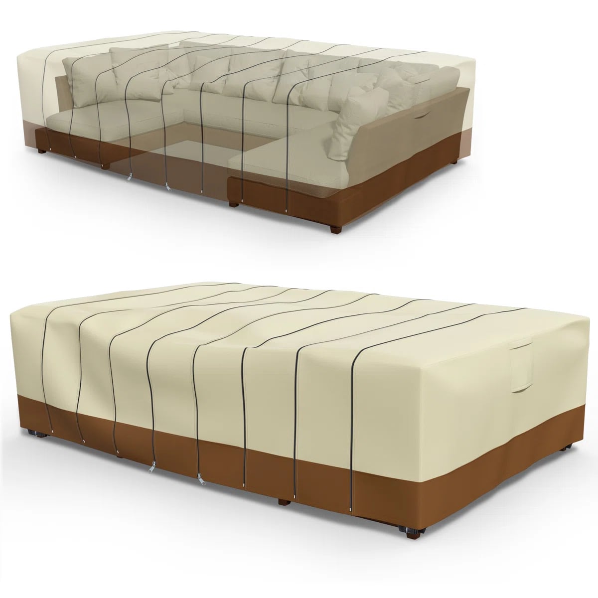 Outdoor Furniture Covers - Wodoodporny pokrowiec na zestaw mebli ogrodowych,
