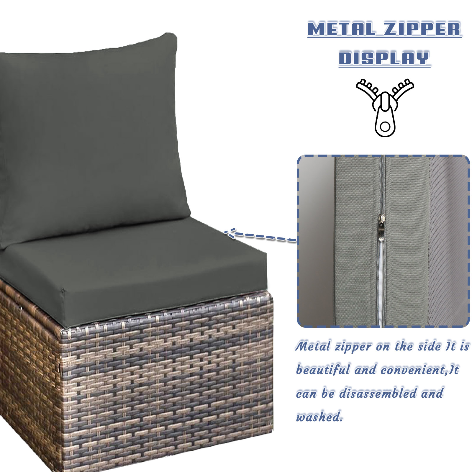 Poduszki na siedzisko i oparci – Outdoor Furniture Cushions 22 X 22 recenzja i cena