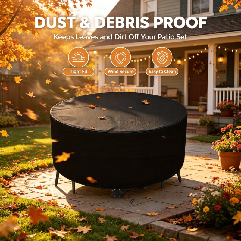 Okrągła osłona na meble ogrodo – Outdoor Furniture Covers recenzja i cena