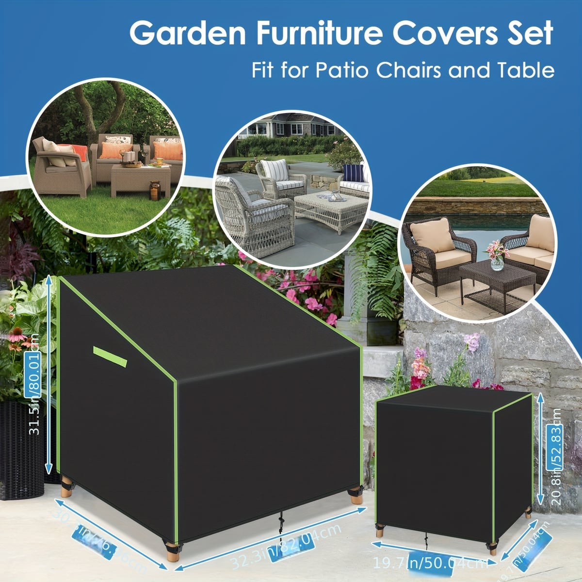 3 sztuki – wodoodporne pokrowc – Outdoor Furniture Covers recenzja i cena