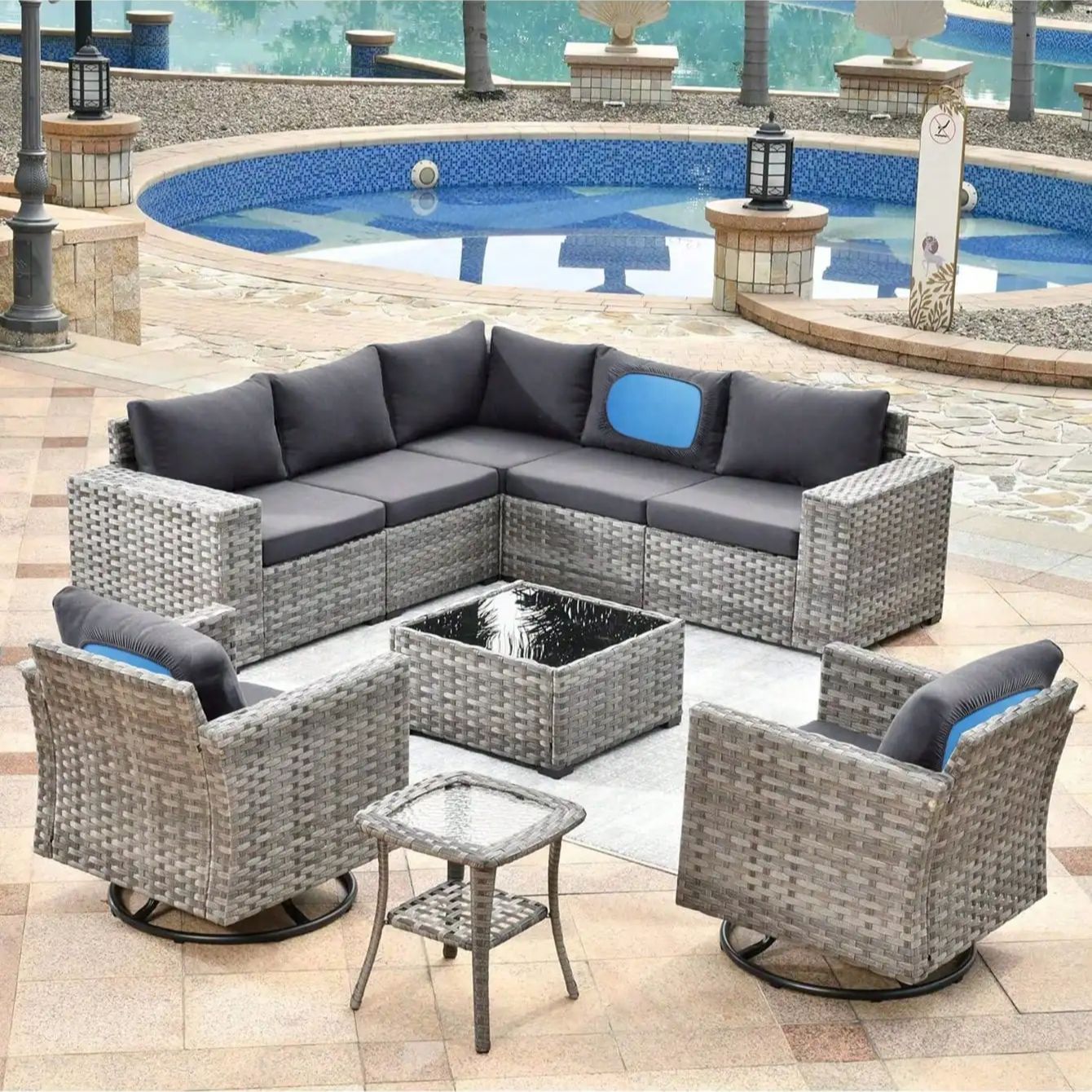 Pokrowce na poduszki do sof z  – Outdoor Furniture Cushions 22 X 22 recenzja i cena